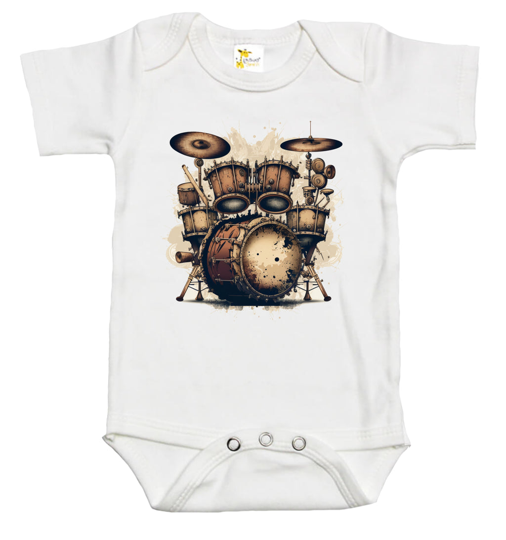 Baby Bodysuit - Steampunk Drum Kit