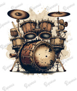 Baby Bodysuit - Steampunk Drum Kit