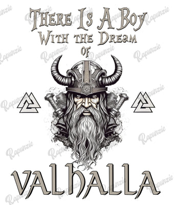 Baby Bodysuit - There Is a Boy with the Dream of Valhalla Viking
