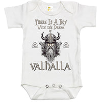 Baby Bodysuit - There Is a Boy with the Dream of Valhalla Viking