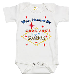Baby Bodysuit - What Happens at Grandma's Stays at Grandma's