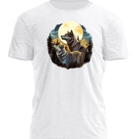 T-Shirt - Wolves Against the Full Moonlight