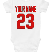 Baby Bodysuit - Custom Personalized Baseball Jersey