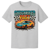 Checkered Past T-Shirt | Retro Racing Vibes Tee Printed on Light Colors