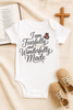 Baby Bodysuit – “I Am Fearfully and Wonderfully Made” – Christian Baby Shower Gift, Baptism Dedication Outfit, Scripture Baby Clothes